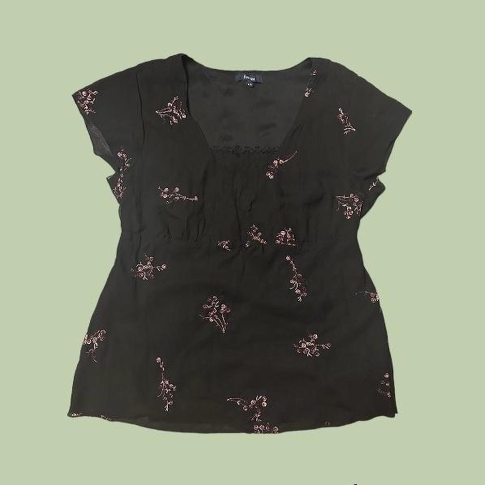 🌥️reitman tied float floral top